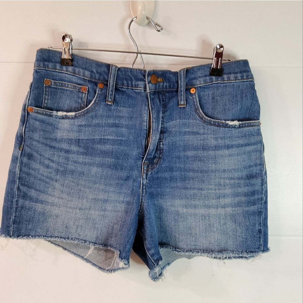 Madewell High Rise Denim Shorts Size 30 - Picture 2 of 15